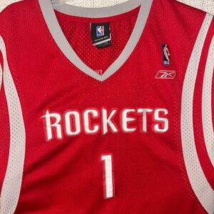 Reebok Red and Gray Tracy McGrady Jersey